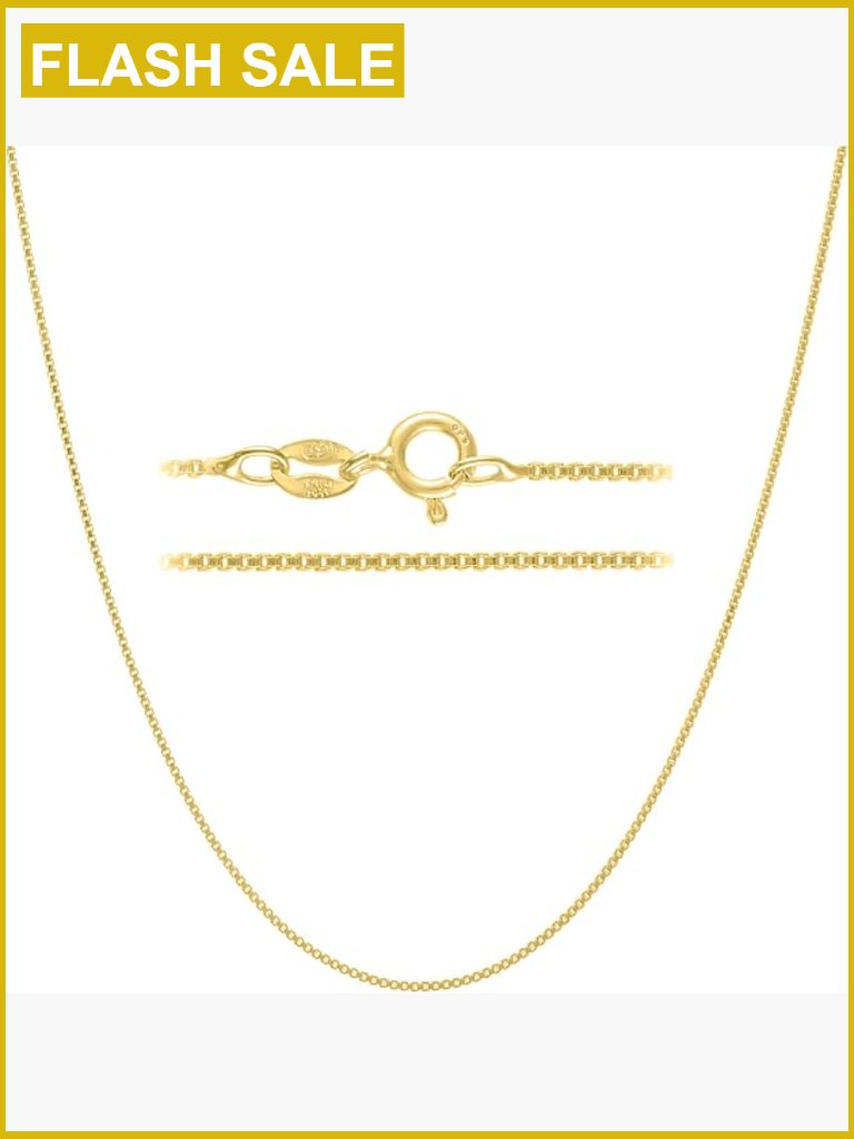 Diamond-Cut Box Chain Necklace 14-30in 925 Sterling Silver